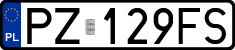 License plates of Poland, Regular car plates