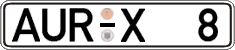 German license plate, Regular plates