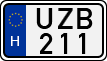 license plates of Hungary, Cars (1990)