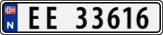 License plate of Norway, Cars