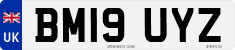 License plate of the United Kingdom, 2001 year system