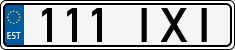 License plate of Estonia, Regular car plates