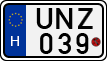 license plates of Hungary, Motorcycles (1990)