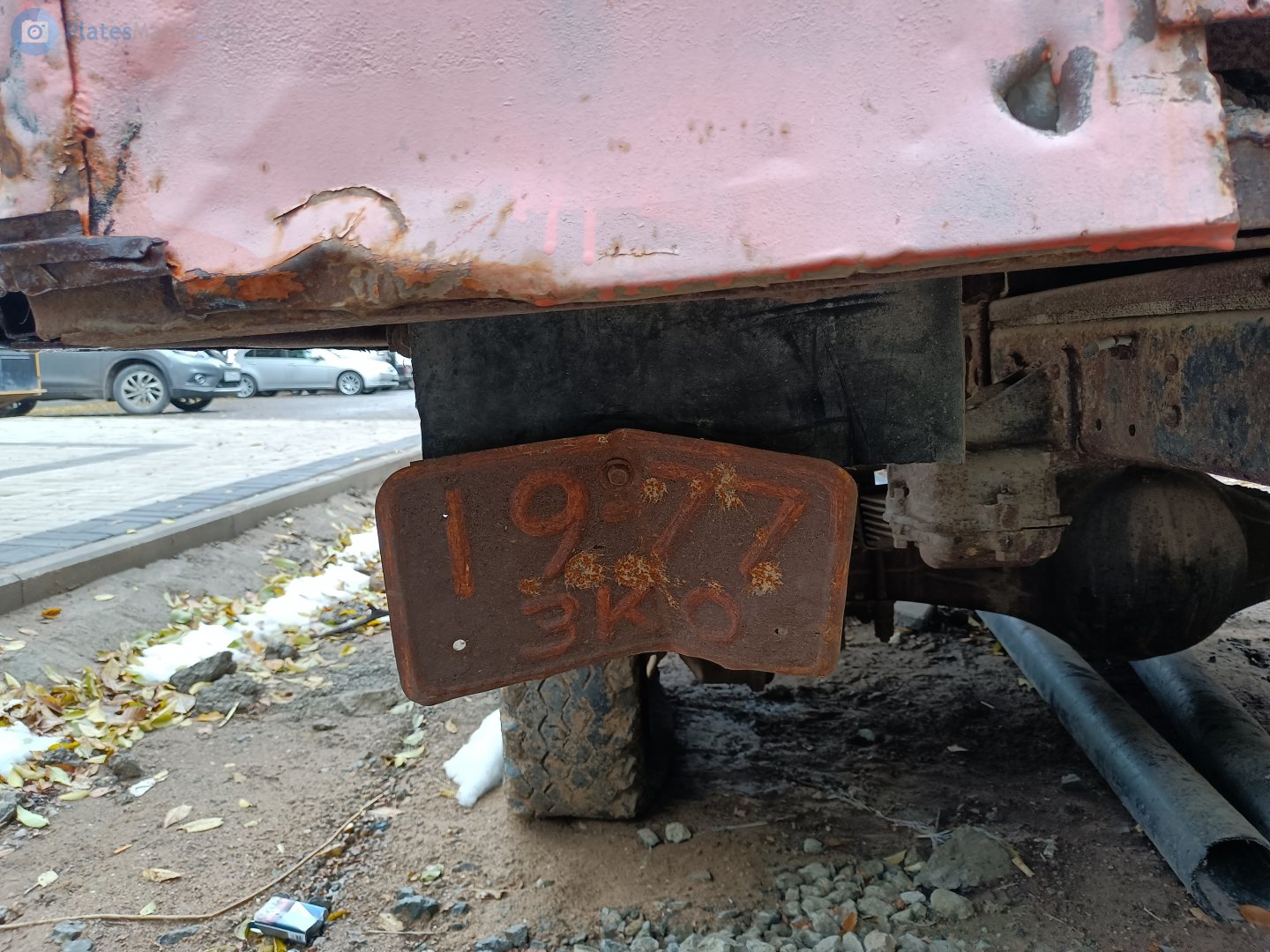 1977 ЗКО, License plate without vehicle 