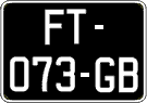 French license plate, SIV (oldtimers)