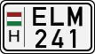 license plates of Hungary, Cars (1990)