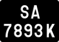 License plate of Malaysia, AB(C) 1(234) D