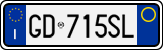 License plate of Italy, Cars (1994 year series)