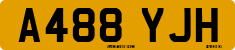 License plate of the United Kingdom, 1983 year system