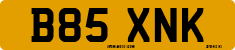 License plate of the United Kingdom, 1983 year system