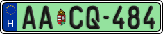 license plates of Hungary, Regular plates (2022)