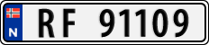 License plate of Norway, Cars