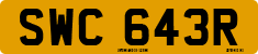 License plate of the United Kingdom, 1963 year system