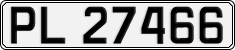 License plate of Norway, Cars