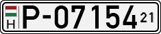 license plates of Hungary, Temporary (1990)