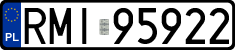 License plates of Poland, Regular car plates