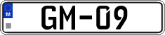 License plate of Malta, High authorities (GM-12)