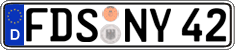 German license plate, Regular plates