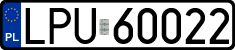License plates of Poland, Regular car plates