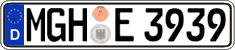 German license plate, Regular plates