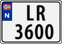 License plate of Norway, Trailers, motorcycles, special vehicles