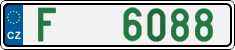 License plate of the Czech Republic, Dealer (2001)
