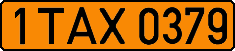 License plate Belarus, Taxi