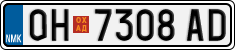 License plate of North Macedonia, Regular plates (2012)