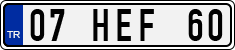 License plate of Turkey, Regular plates