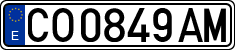 License plates of Spain, 1971 year series