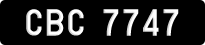 License plate of Malaysia, A(BC) 1(234)