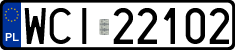 License plates of Poland, Regular car plates