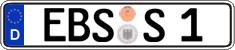 German license plate, Regular plates