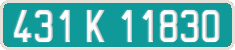 French license plate, Diplomatic
