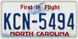 North Carolina, ABC-1234