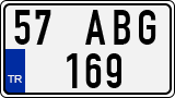 License plate of Turkey, Regular plates
