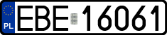 License plates of Poland, Regular car plates
