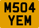 License plate of the United Kingdom, 1983 year system