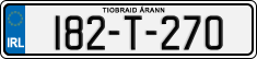 License plate of Ireland, Regular plates