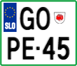 License plate of Slovenia, Motorcycles