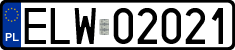 License plates of Poland, Regular car plates
