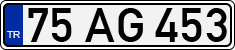 License plate of Turkey, Regular plates