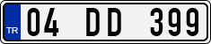 License plate of Turkey, Regular plates