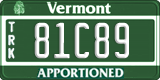 Vermont, Apportioned (12A34)