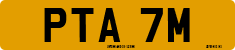 License plate of the United Kingdom, 1963 year system