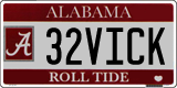 Alabama, Specialty plates