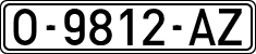 License plates of Spain, 1971 year series