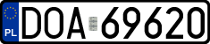 License plates of Poland, Regular car plates