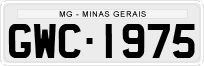 License plate of Brazil, Private owners (1990)