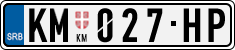 License plate of Serbia, Cars